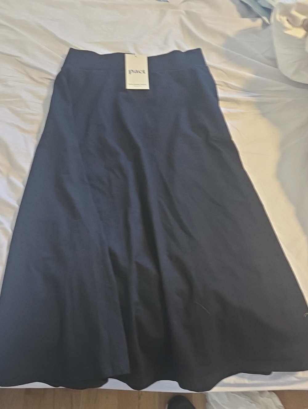 Pact Black A-Line Skirt